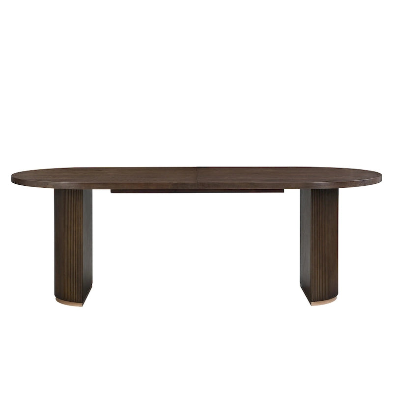 Modern Style Oval Wood Dining Table