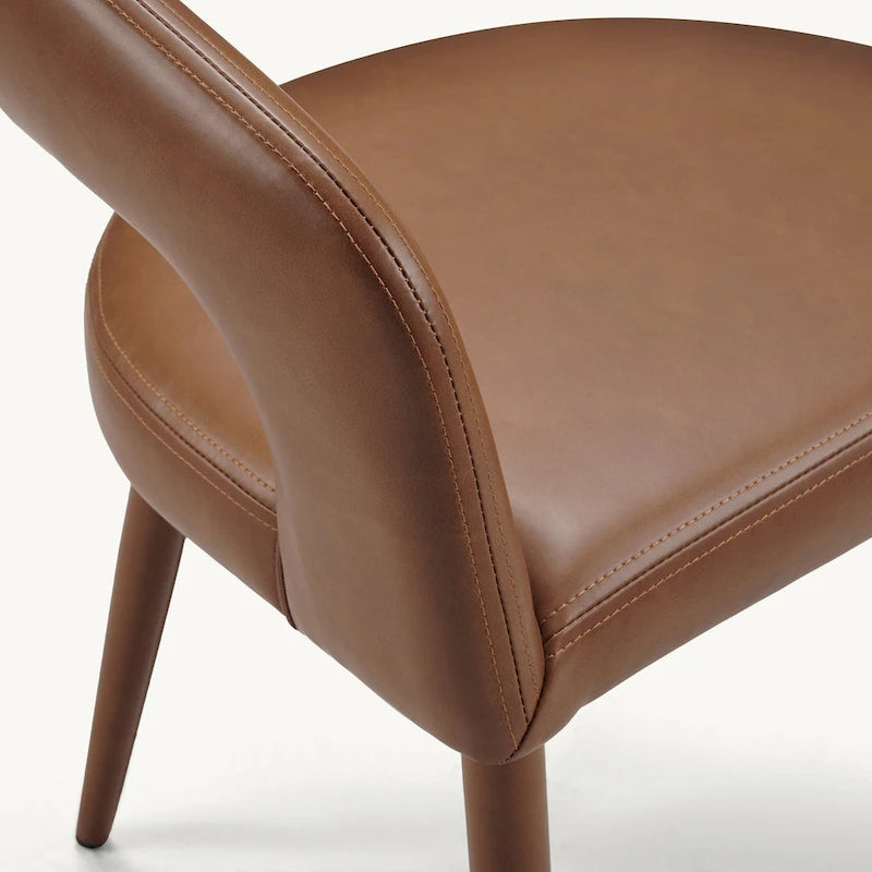Modern Fort PU Leather Upholstered Dining Chair (Set of 6)