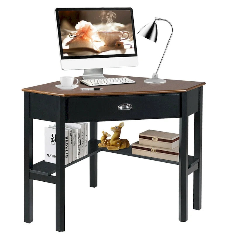 Corner Computer Desk Laptop Writing Table Workstation W/ Drawer