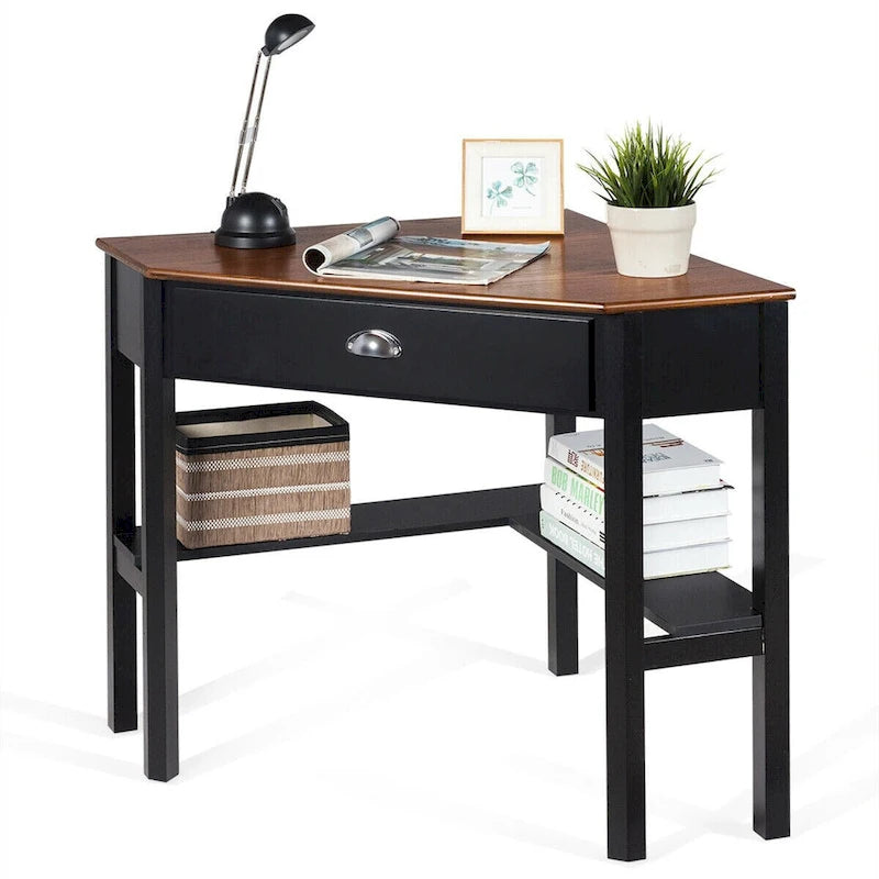 Corner Computer Desk Laptop Writing Table Workstation W/ Drawer