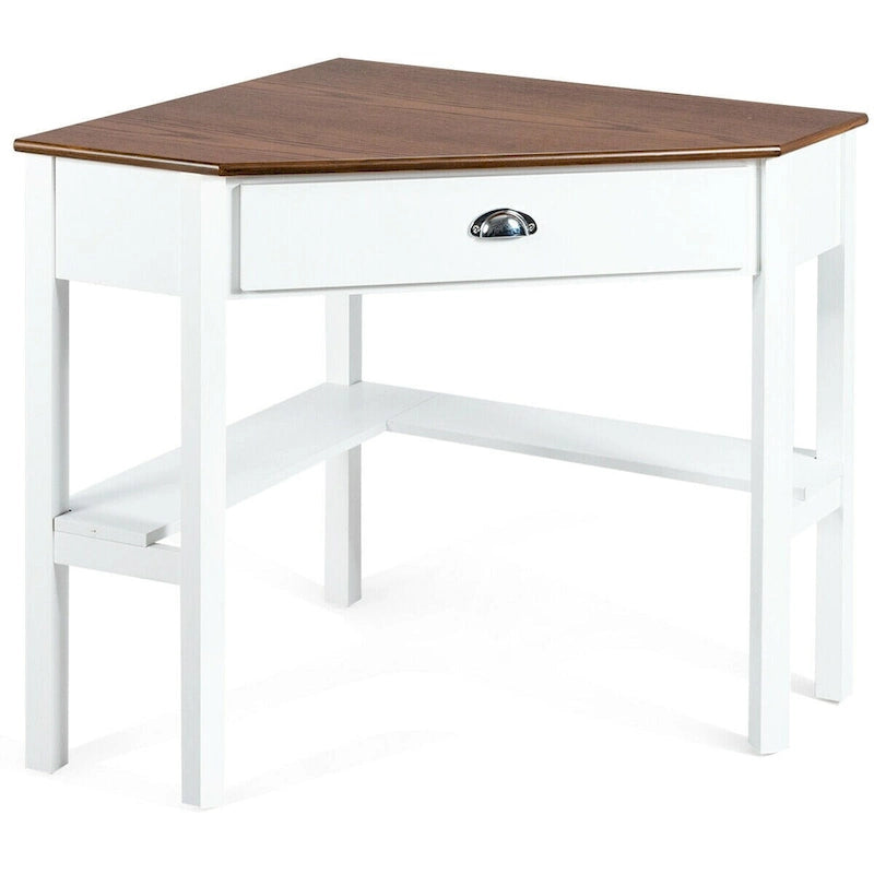Corner Computer Desk Laptop Writing Table Workstation W/ Drawer