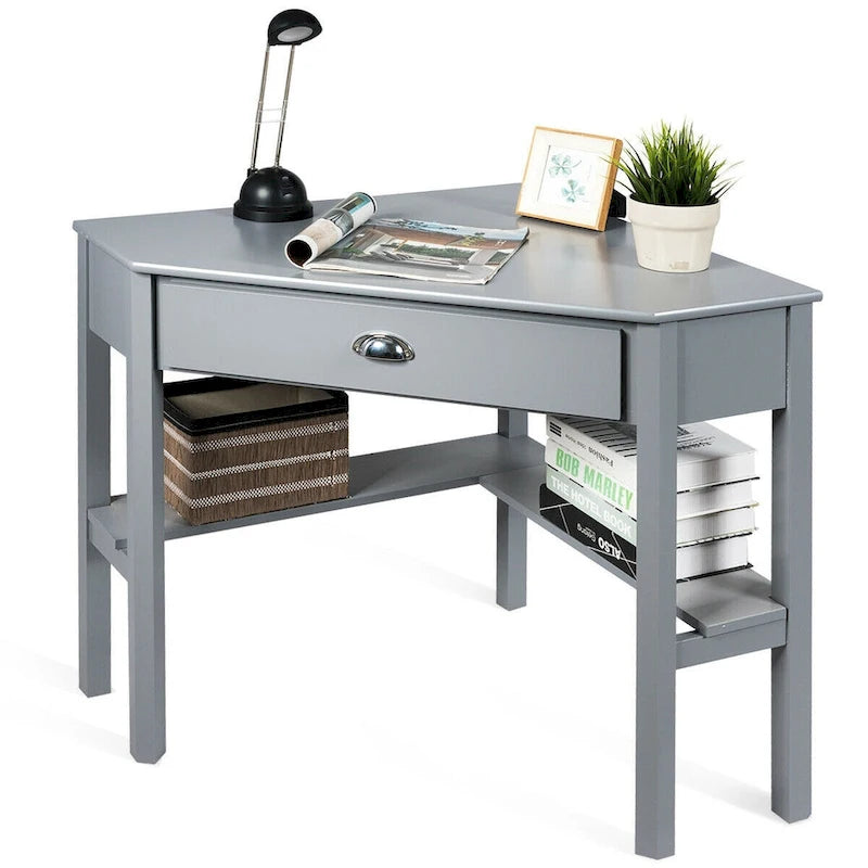 Corner Computer Desk Laptop Writing Table Workstation W/ Drawer