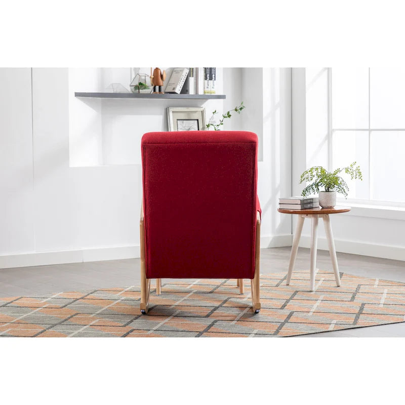 Rocking Armchair With Ottoman for Living Room
