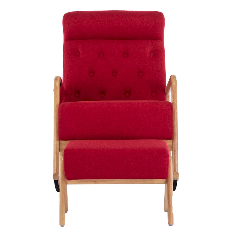 Rocking Armchair With Ottoman for Living Room