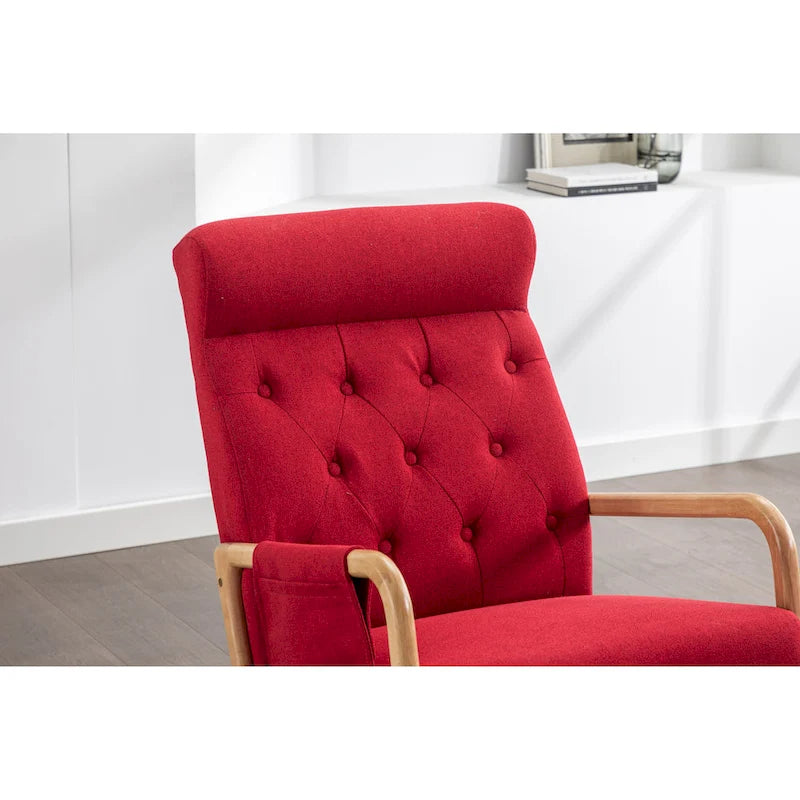 Rocking Armchair With Ottoman for Living Room