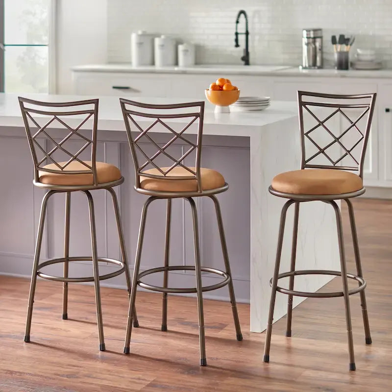 Adjustable Height Swivel Stools (Set of 3)