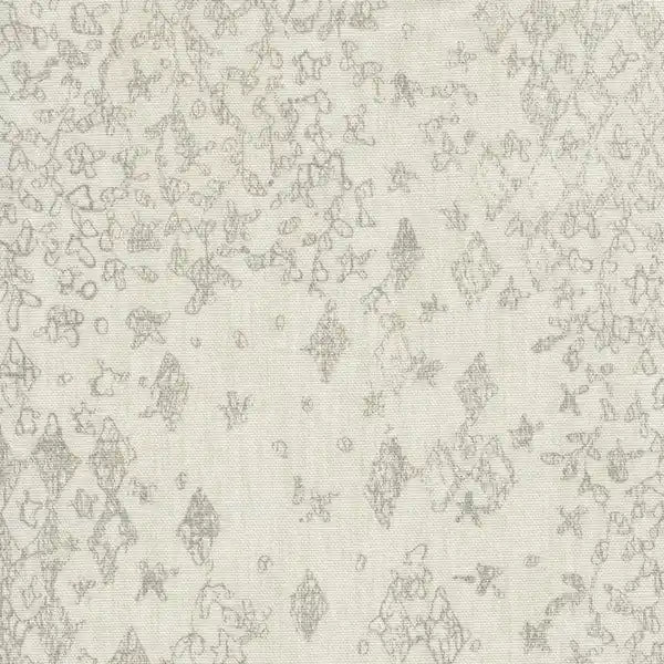Cream/ Gray Vintage Stencil Accent Chair