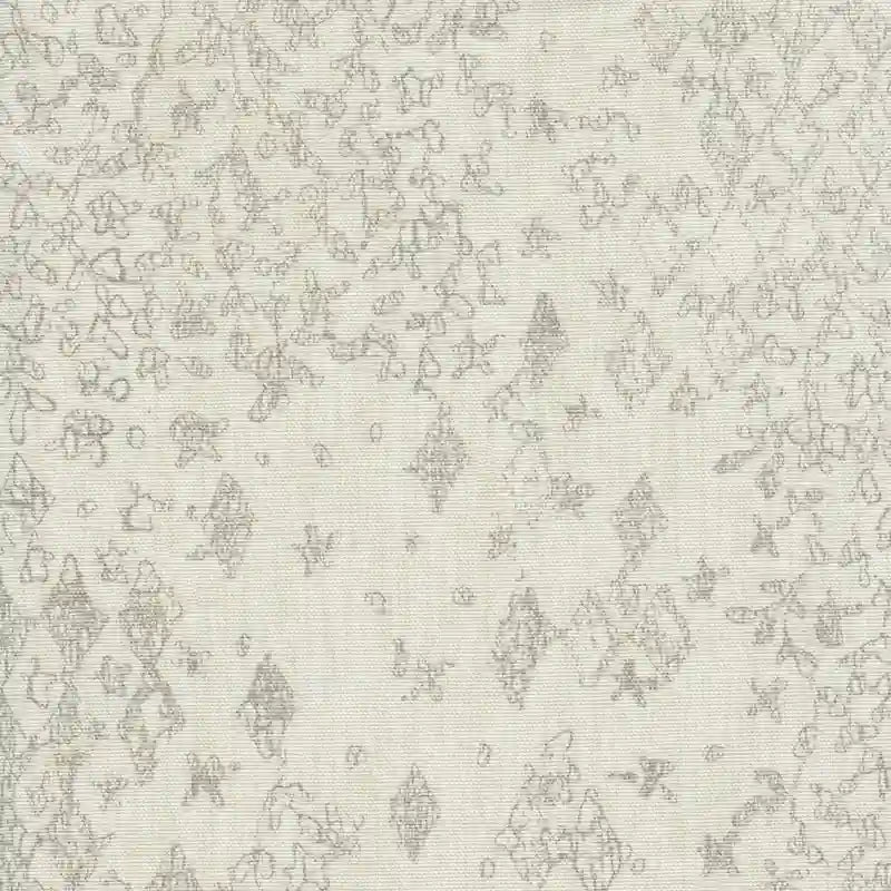 Cream/ Gray Vintage Stencil Accent Chair