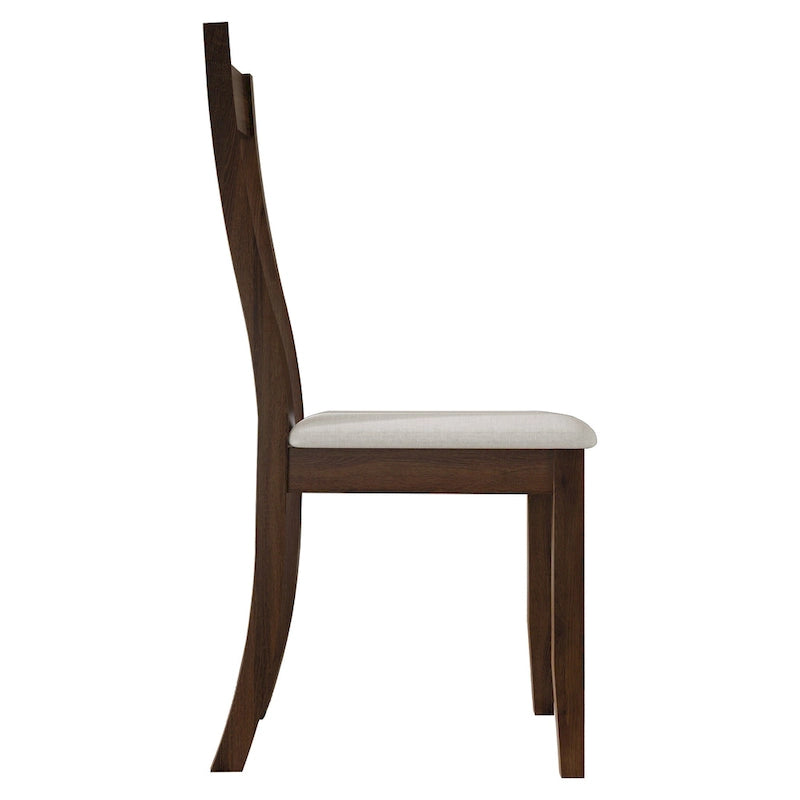Vintage Style Wooden Dining Chairs (Set of 2) - N/A