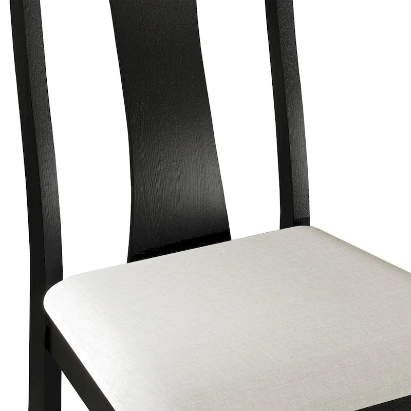 Vintage Style Wooden Dining Chairs (Set of 2) - N/A