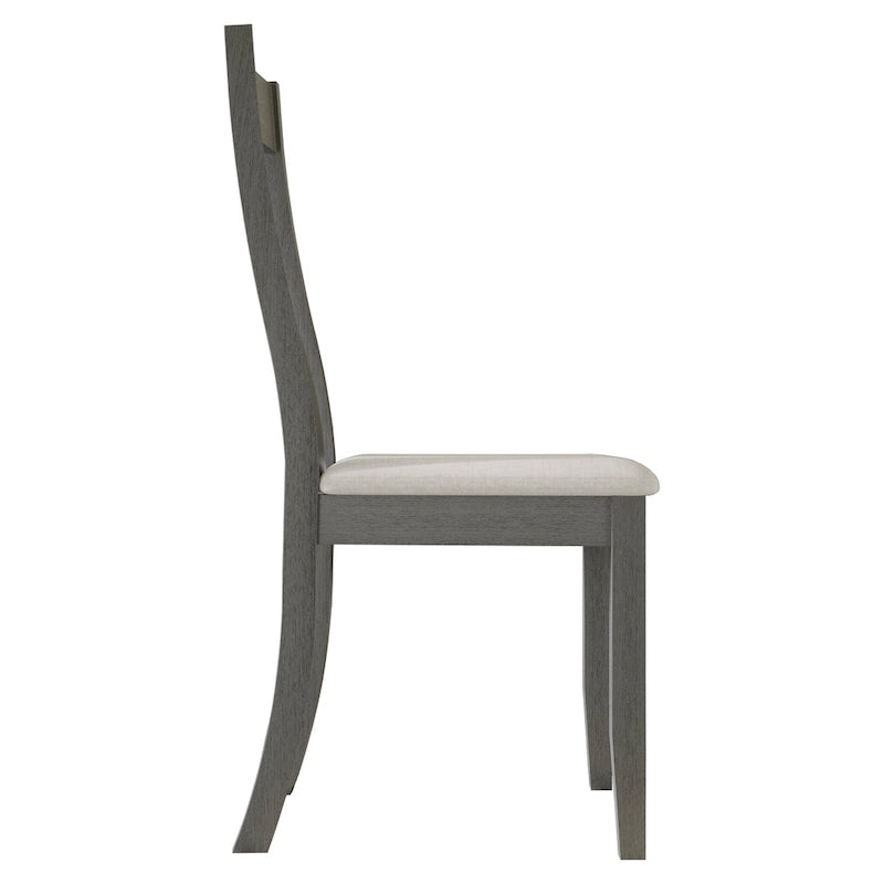 Vintage Style Wooden Dining Chairs (Set of 2) - N/A