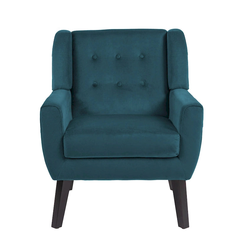 Velvet Upholstered Armchair Tufted Accent Chairs Set of 2