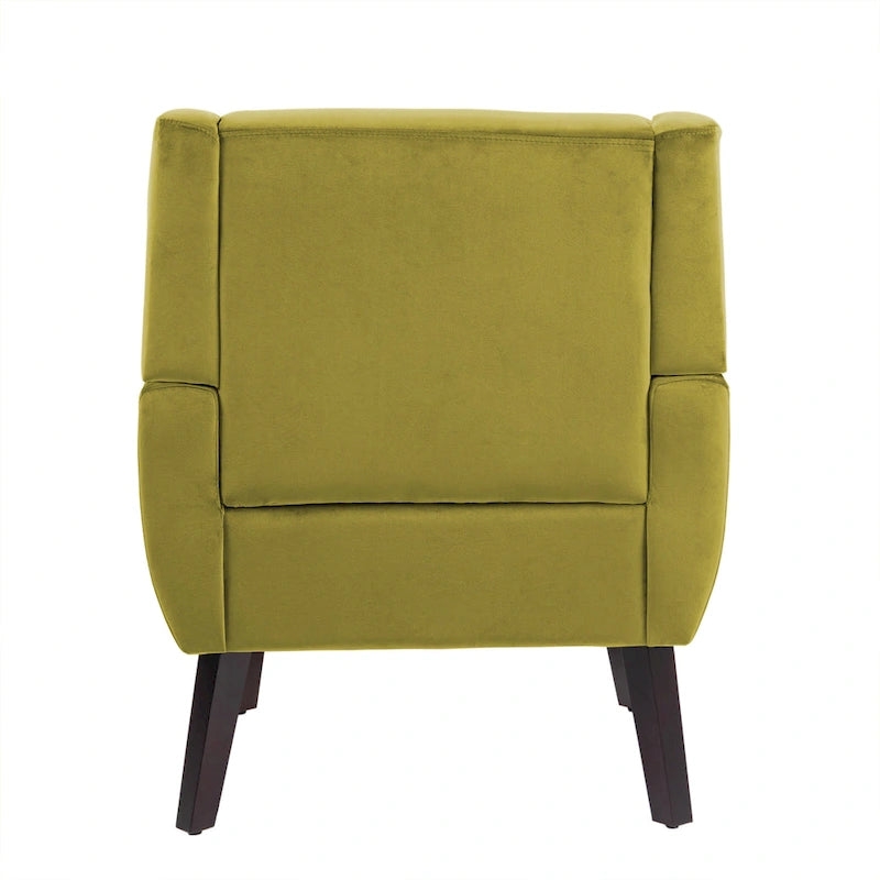 Velvet Upholstered Armchair Tufted Accent Chairs Set of 2