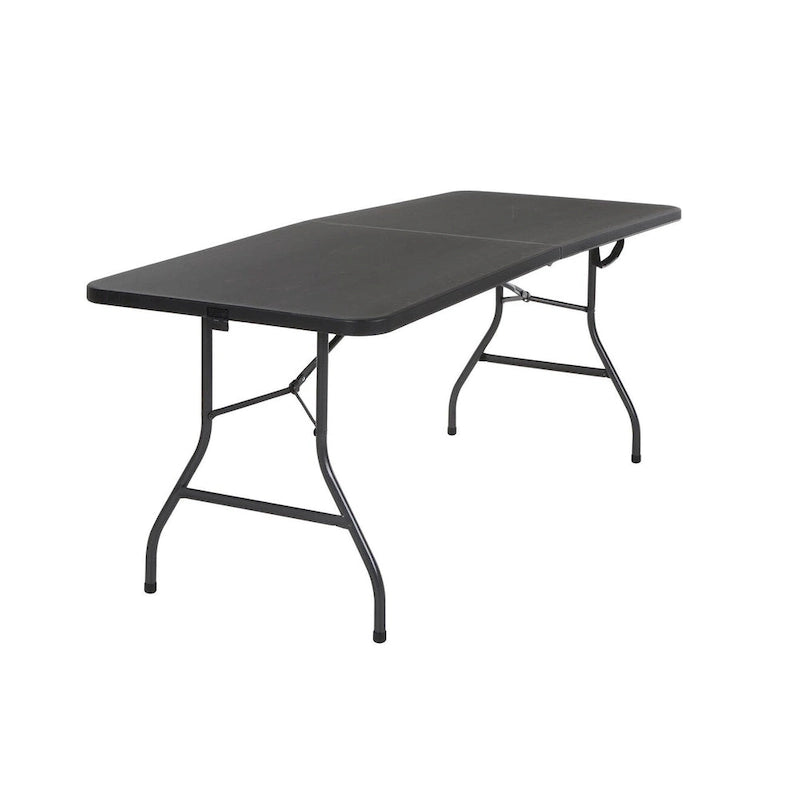 Deluxe 6 ft. Fold-in-Half Indoor & Outdoor Blow Molded Folding Table