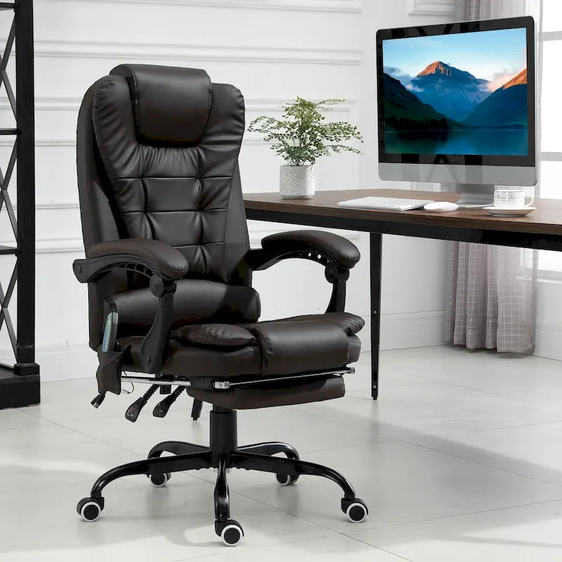 7-Point Massage Office Chair High Back Executive Recliner
