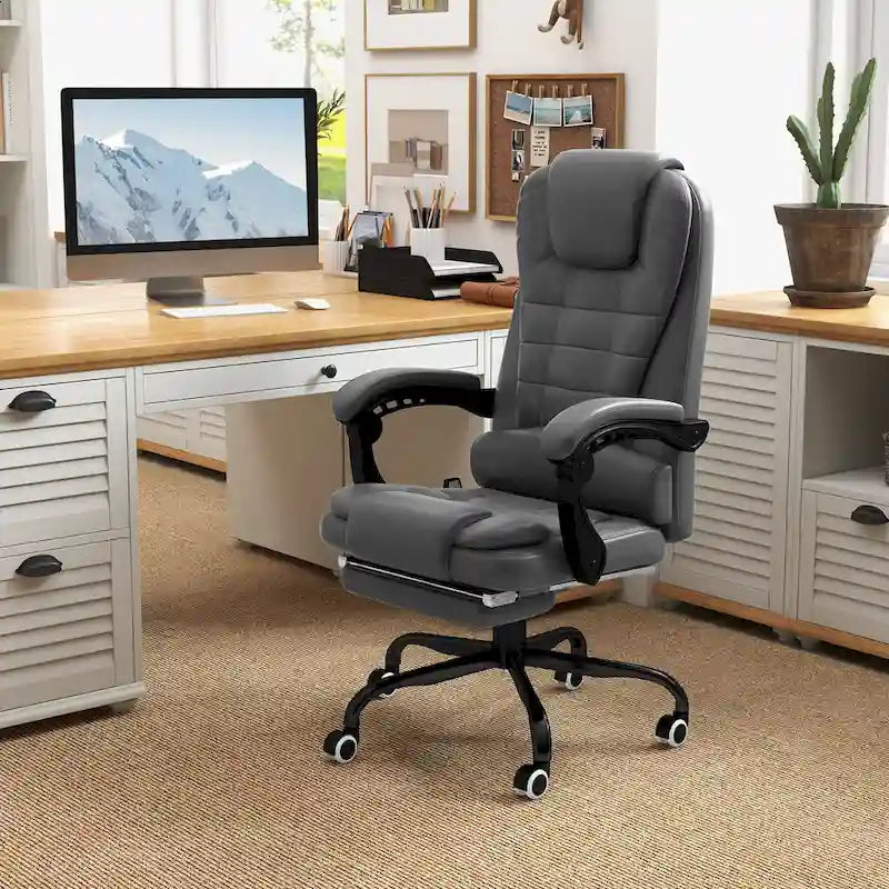 7-Point Massage Office Chair High Back Executive Recliner