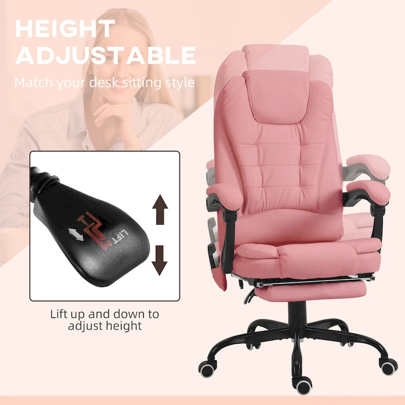 7-Point Massage Office Chair High Back Executive Recliner