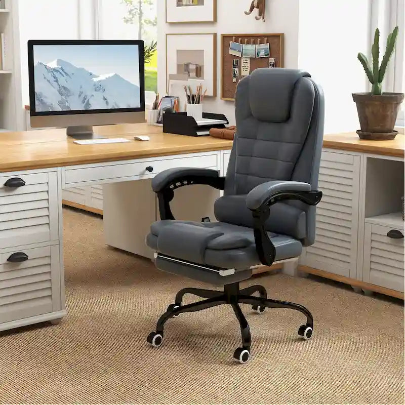 7-Point Massage Office Chair High Back Executive Recliner