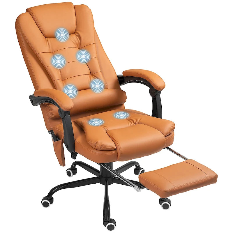 7-Point Massage Office Chair High Back Executive Recliner