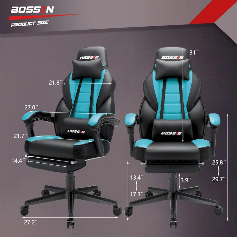Racing Style Gaming Chair,300 lbs Big and Tall gamer chair High Back Computer Chair