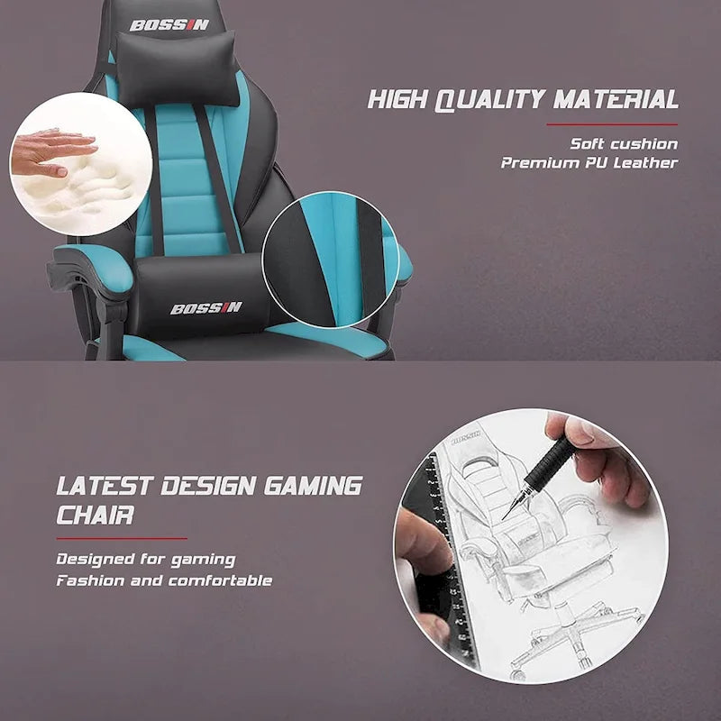 Racing Style Gaming Chair,300 lbs Big and Tall gamer chair High Back Computer Chair