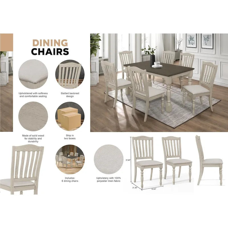 Mid-century Elegant Dining Chairs (Set of 6)