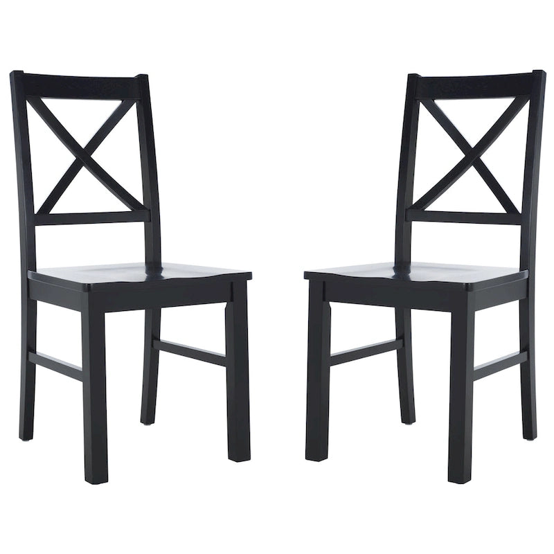 White/Natural Dining Chair - 17.5 W x 19.5 L x 37 H - 18W x 20D x 37H