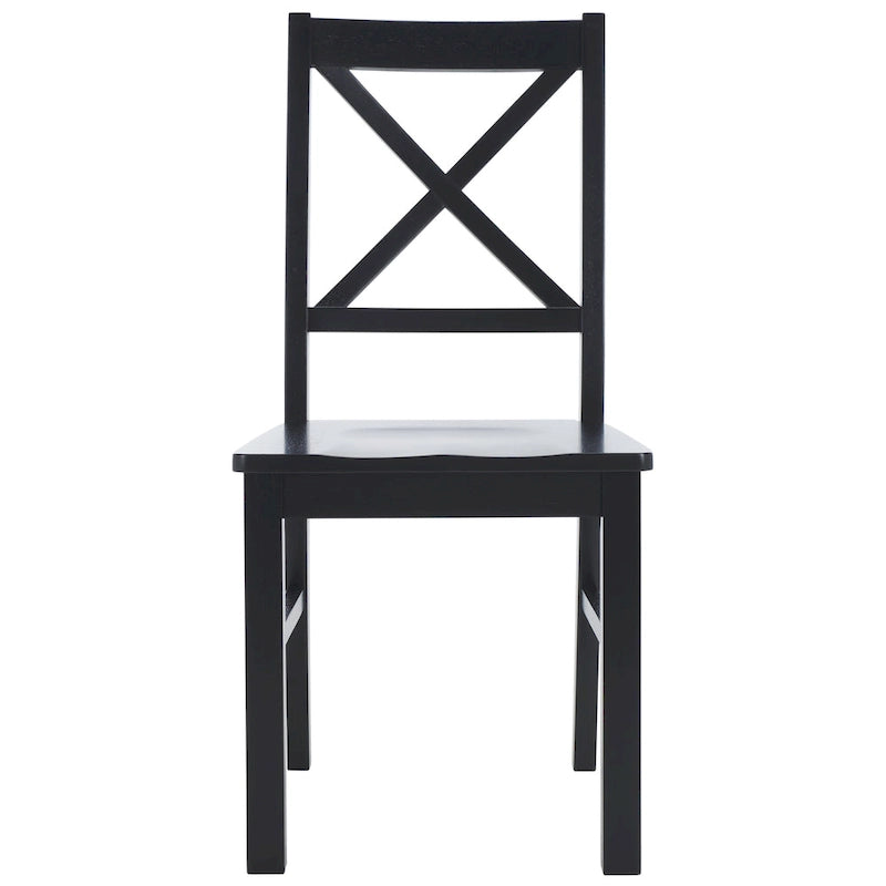 White/Natural Dining Chair - 17.5 W x 19.5 L x 37 H - 18W x 20D x 37H