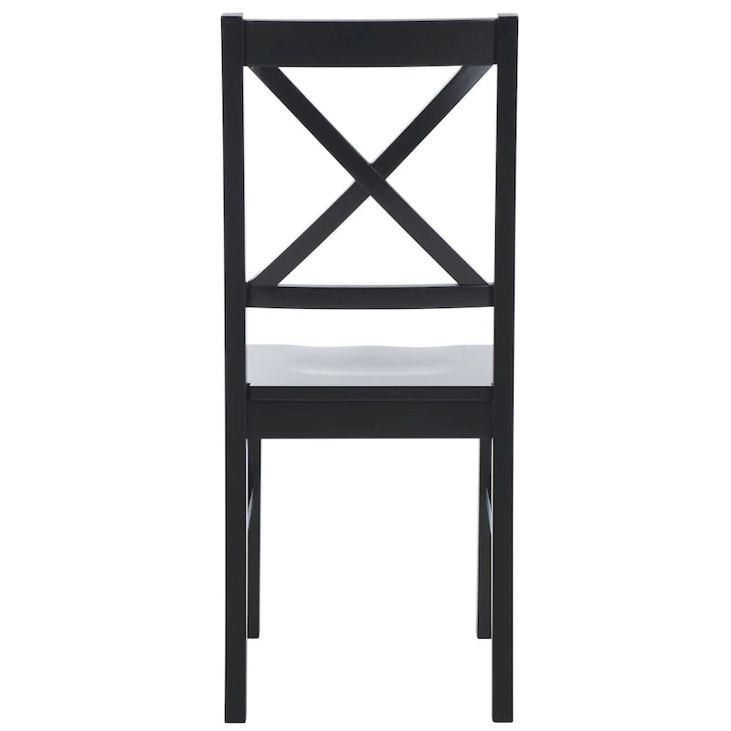 White/Natural Dining Chair - 17.5 W x 19.5 L x 37 H - 18W x 20D x 37H
