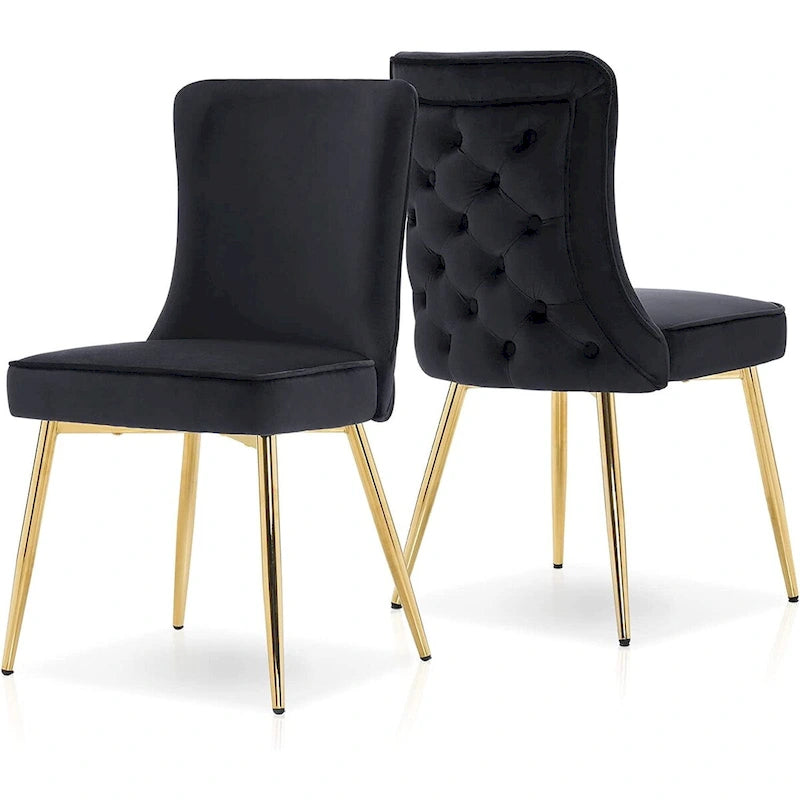 Tufted Button Back Room Chair Set of 2