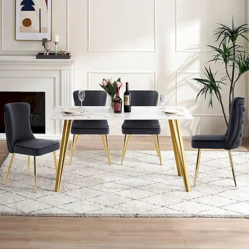 Tufted Button Back Room Chair Set of 2