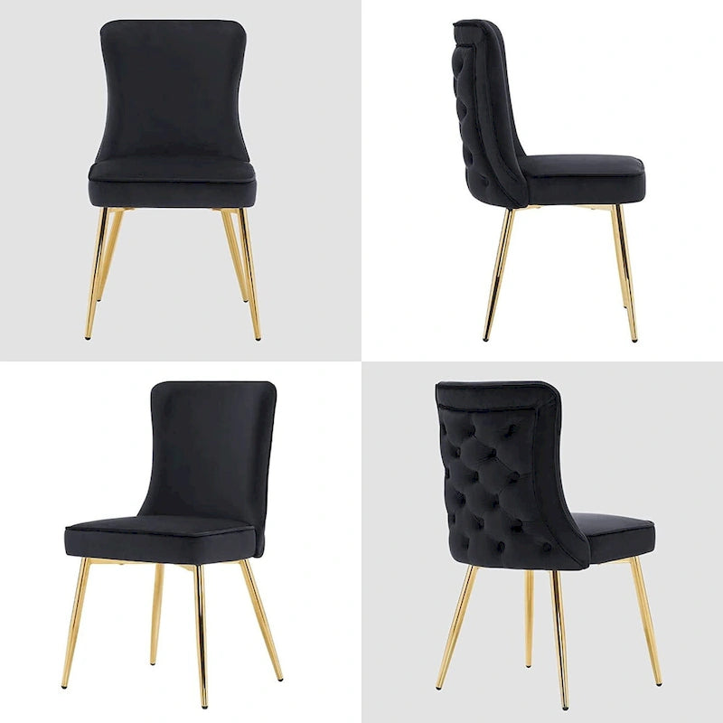 Tufted Button Back Room Chair Set of 2