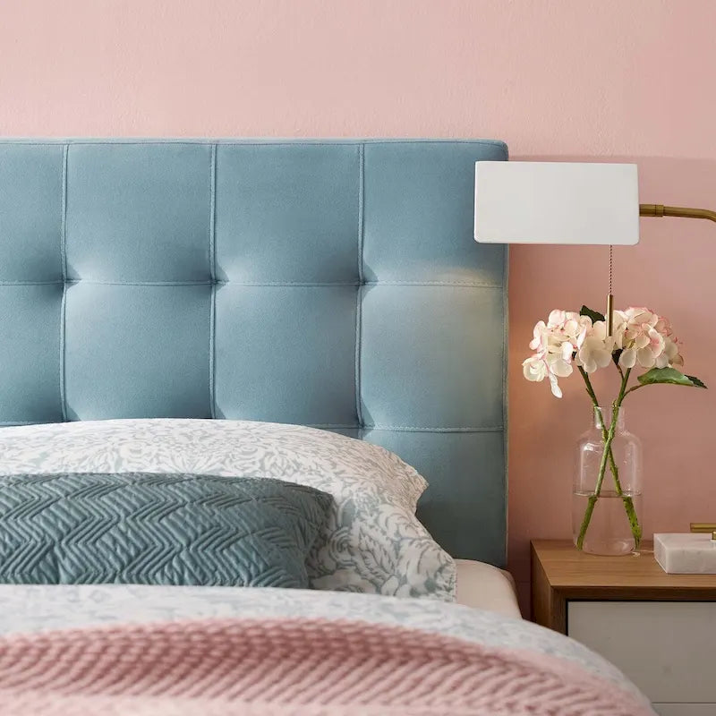 Full-size Tufted Velvet Headboard
