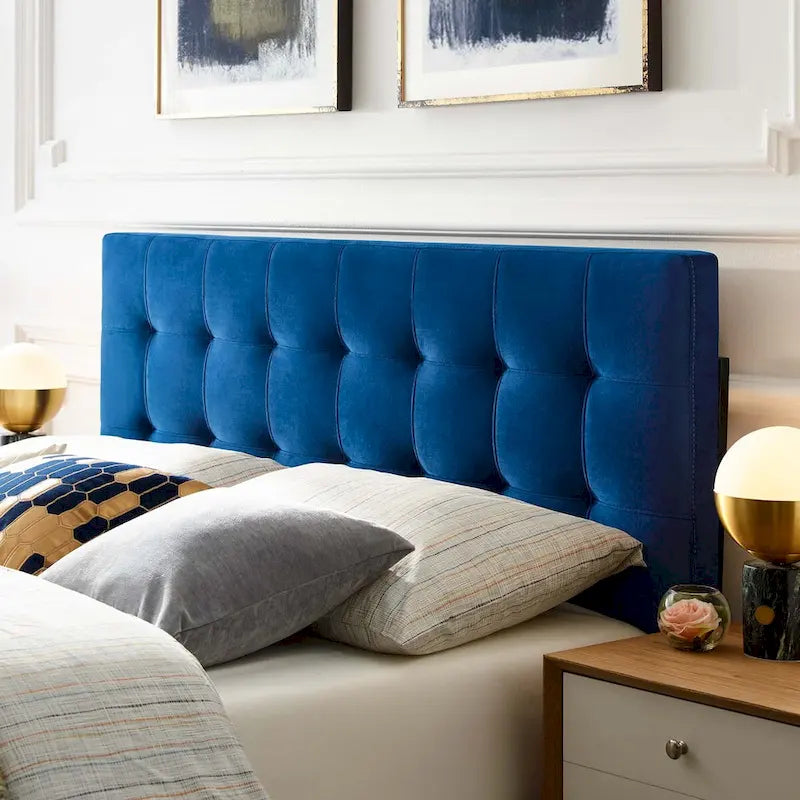 Full-size Tufted Velvet Headboard