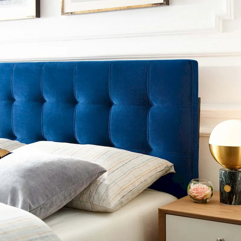 Full-size Tufted Velvet Headboard