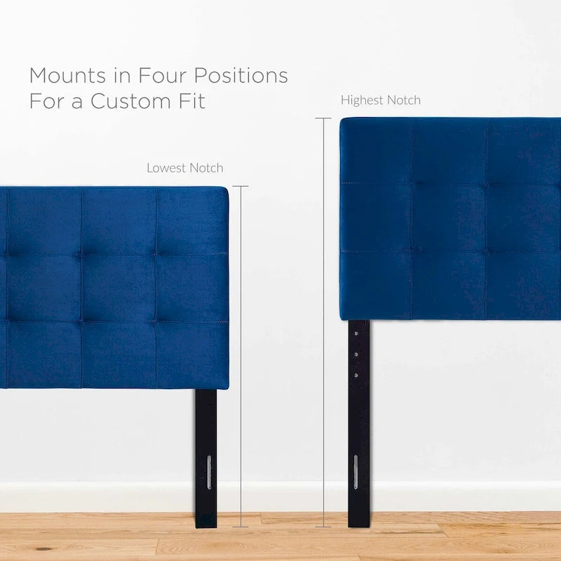 Full-size Tufted Velvet Headboard
