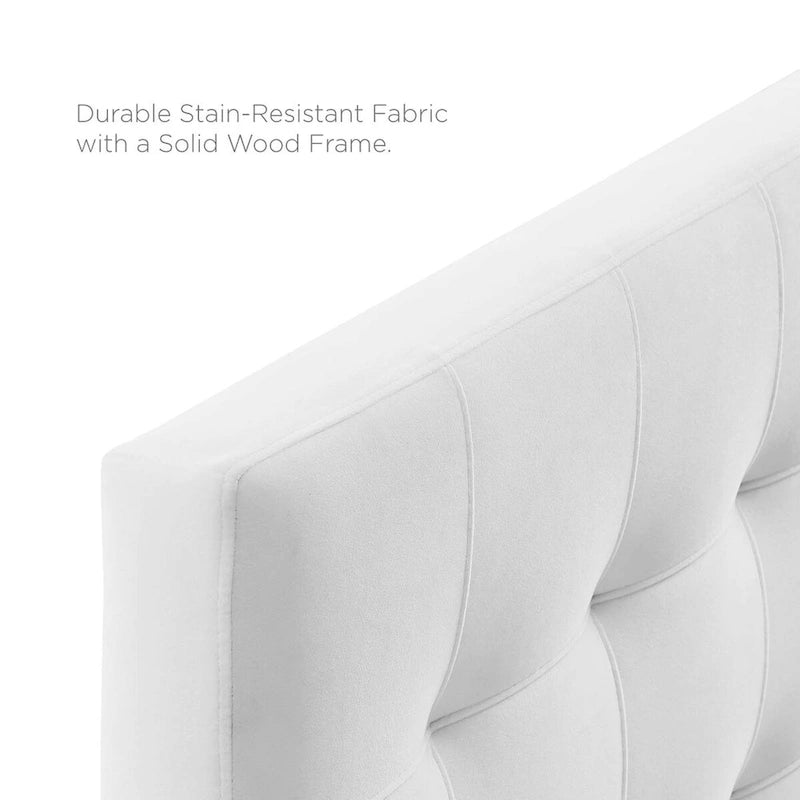 Full-size Tufted Velvet Headboard