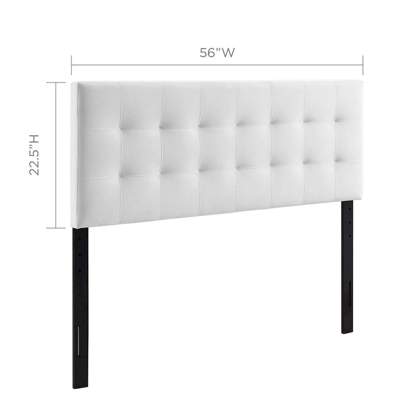 Full-size Tufted Velvet Headboard