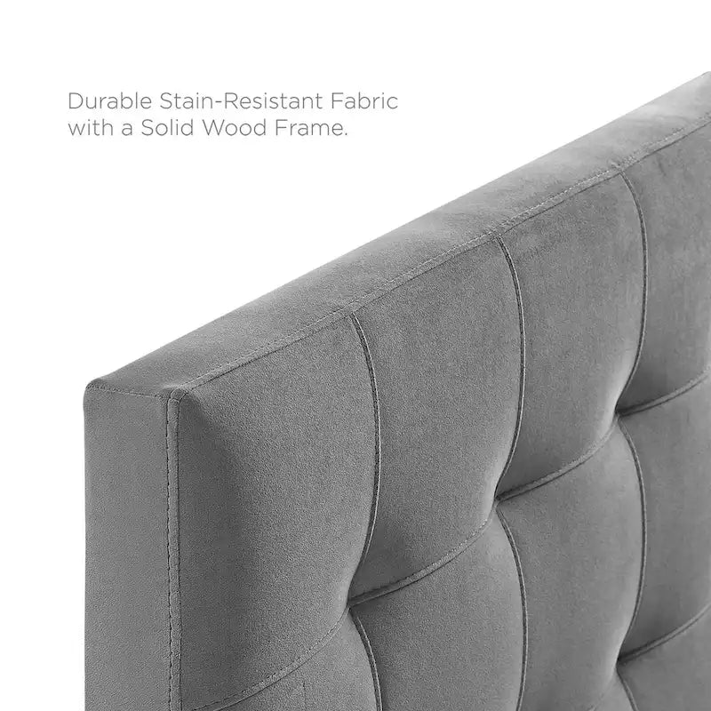 Full-size Tufted Velvet Headboard