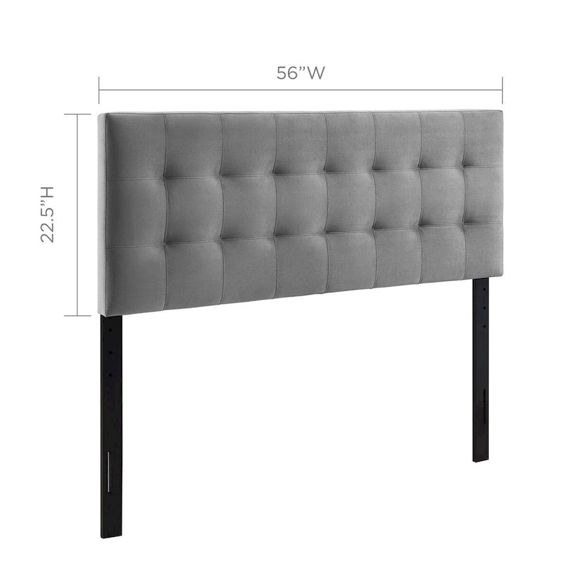 Full-size Tufted Velvet Headboard