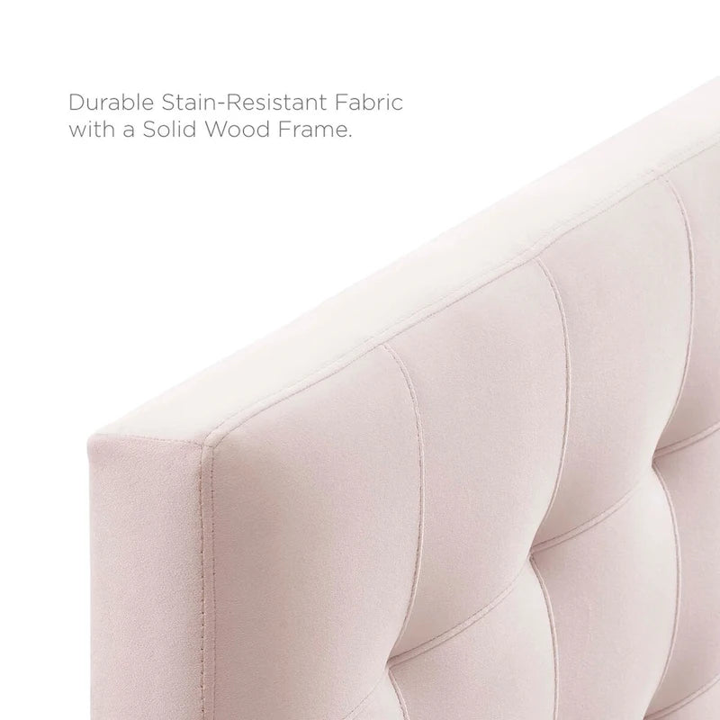 Full-size Tufted Velvet Headboard