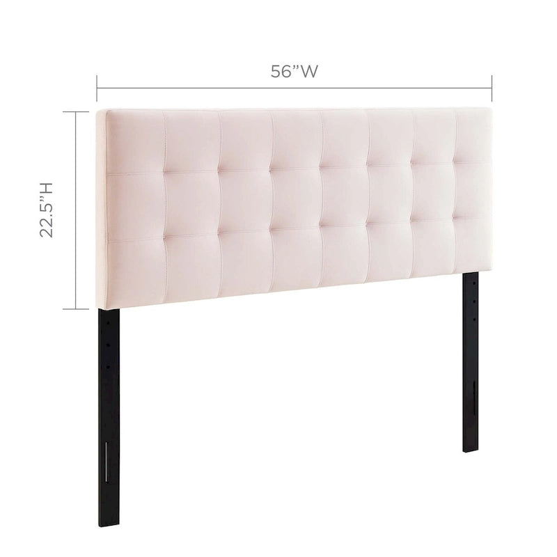 Full-size Tufted Velvet Headboard