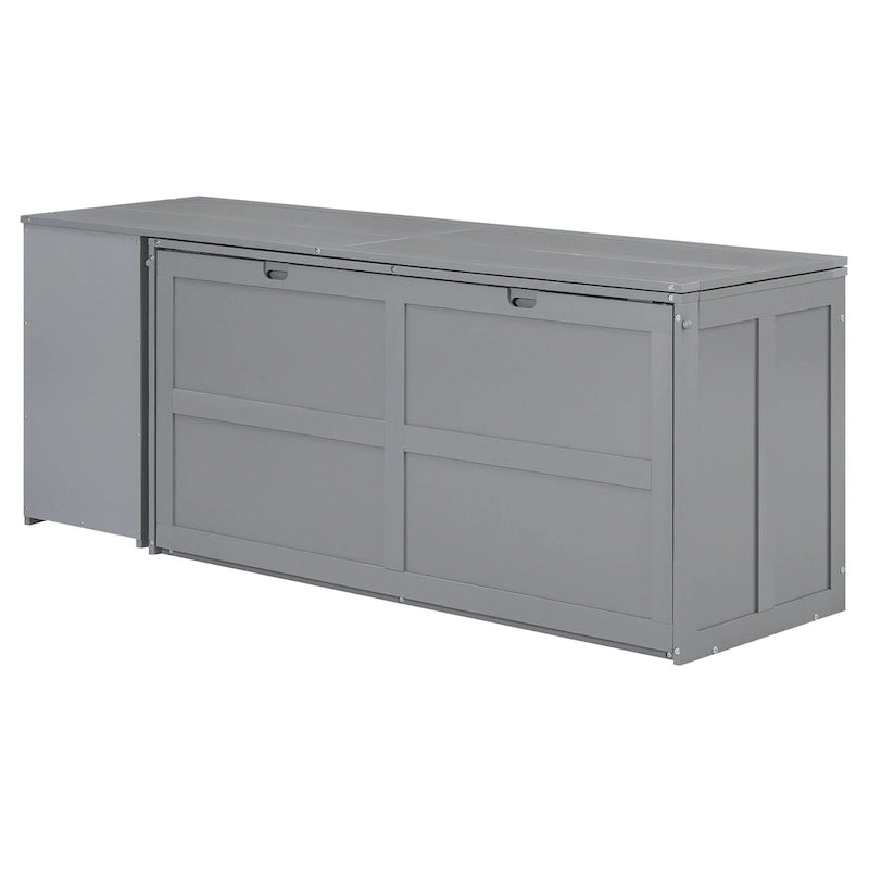 Queen Size Murphy Bed with Rotable Desk