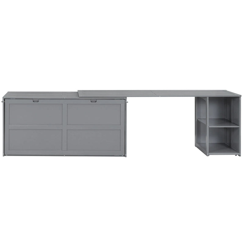 Queen Size Murphy Bed with Rotable Desk