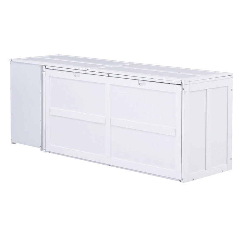 Queen Size Murphy Bed with Rotable Desk
