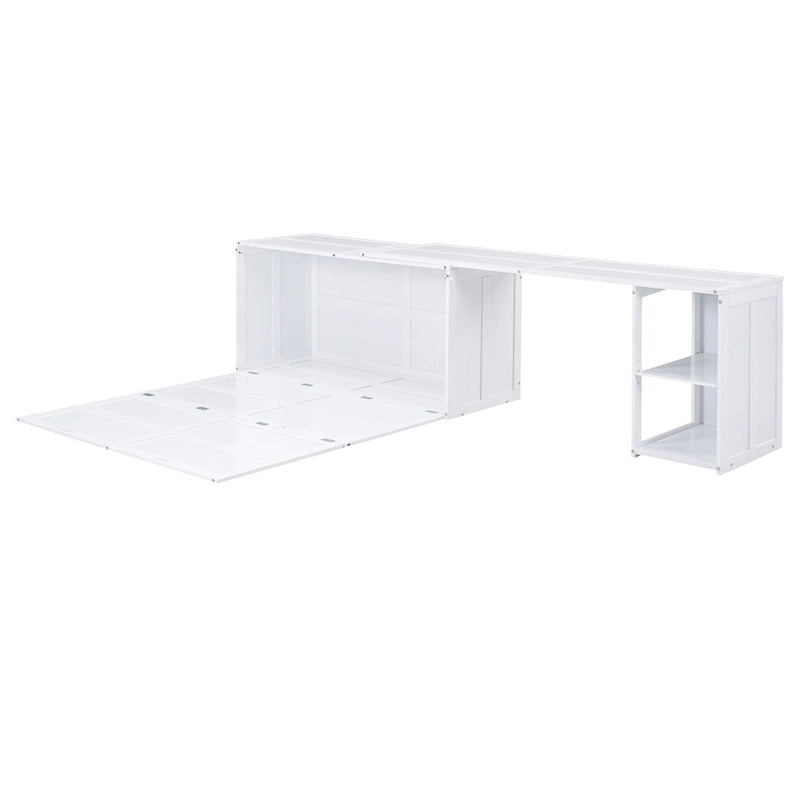Queen Size Murphy Bed with Rotable Desk