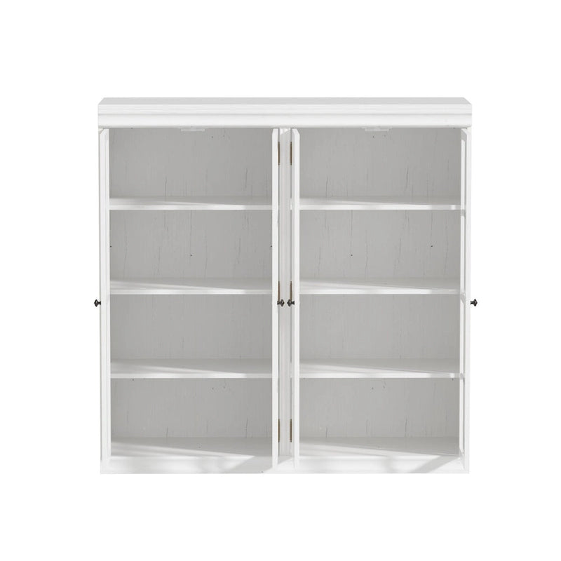 Sophisticated Storage Ensemble: Buffet Sideboard Bookshelf Cabinet